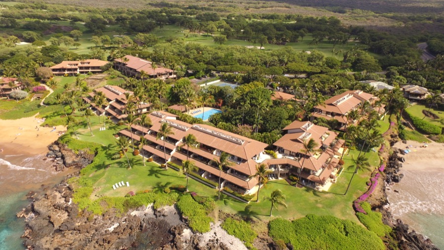 Makena Surf's grounds from above
